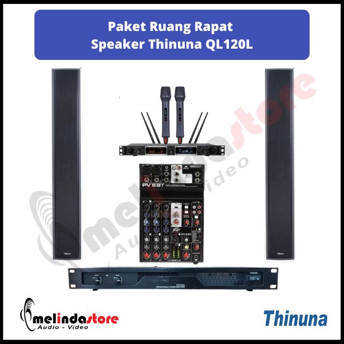 Paket Sound System Ruang Rapat Speaker Thinuna QL-120L| 2 Speaker